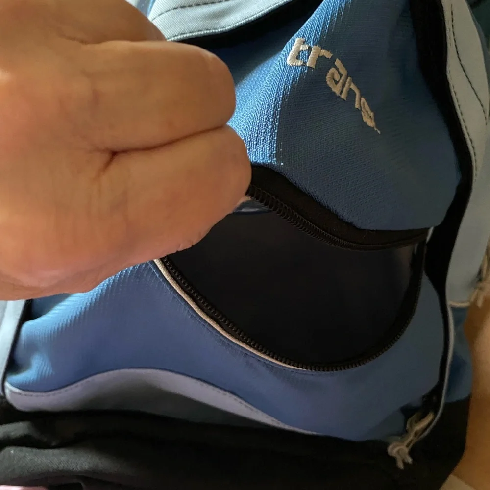 Unisex blue backpack - Picture 4 of 5